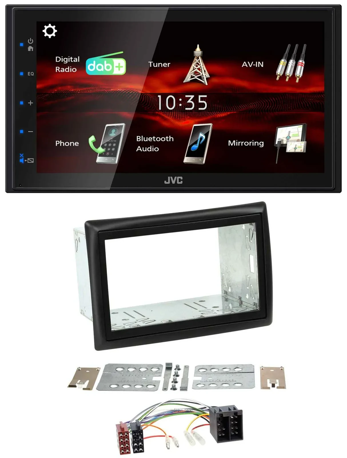 JVC USB Bluetooth MP3 DAB 2DIN Autoradio für Renault Megane 2002-2008