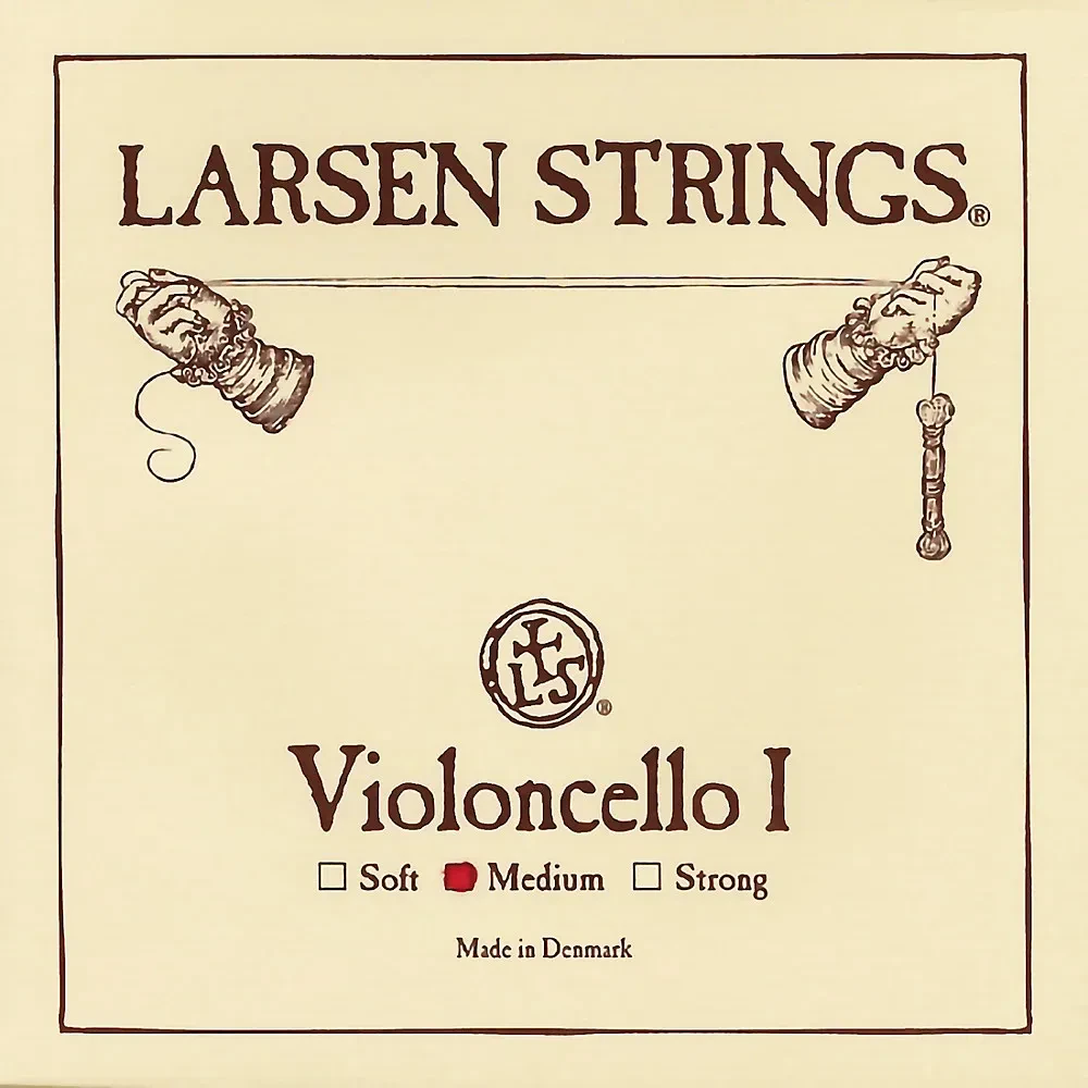 Larsen Strings Original Cello A String 44 Size, Medium Steel, Ball End