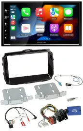 Kenwood DAB USB Bluetooth 2DIN Lenkrad Autoradio für Alfa Giulietta ISO 2013-202