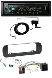 Pioneer MP3 AUX CD USB DAB Autoradio für Fiat Panda (ab 2012) - schwarz