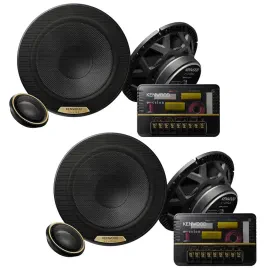(2-Pairs) Kenwood eXcelon XR-1801P 480W 6.5" Component Speakers