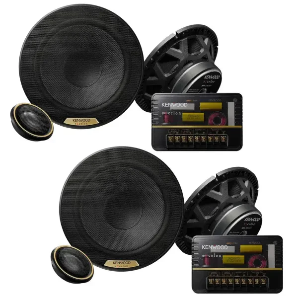 (2-Pairs) Kenwood eXcelon XR-1801P 480W 6.5" Component Speakers