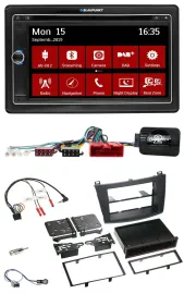 Blaupunkt Lenkrad DAB TMC 2DIN USB Bluetooth Navigation für Mazda 3 09-13 Can-Bu