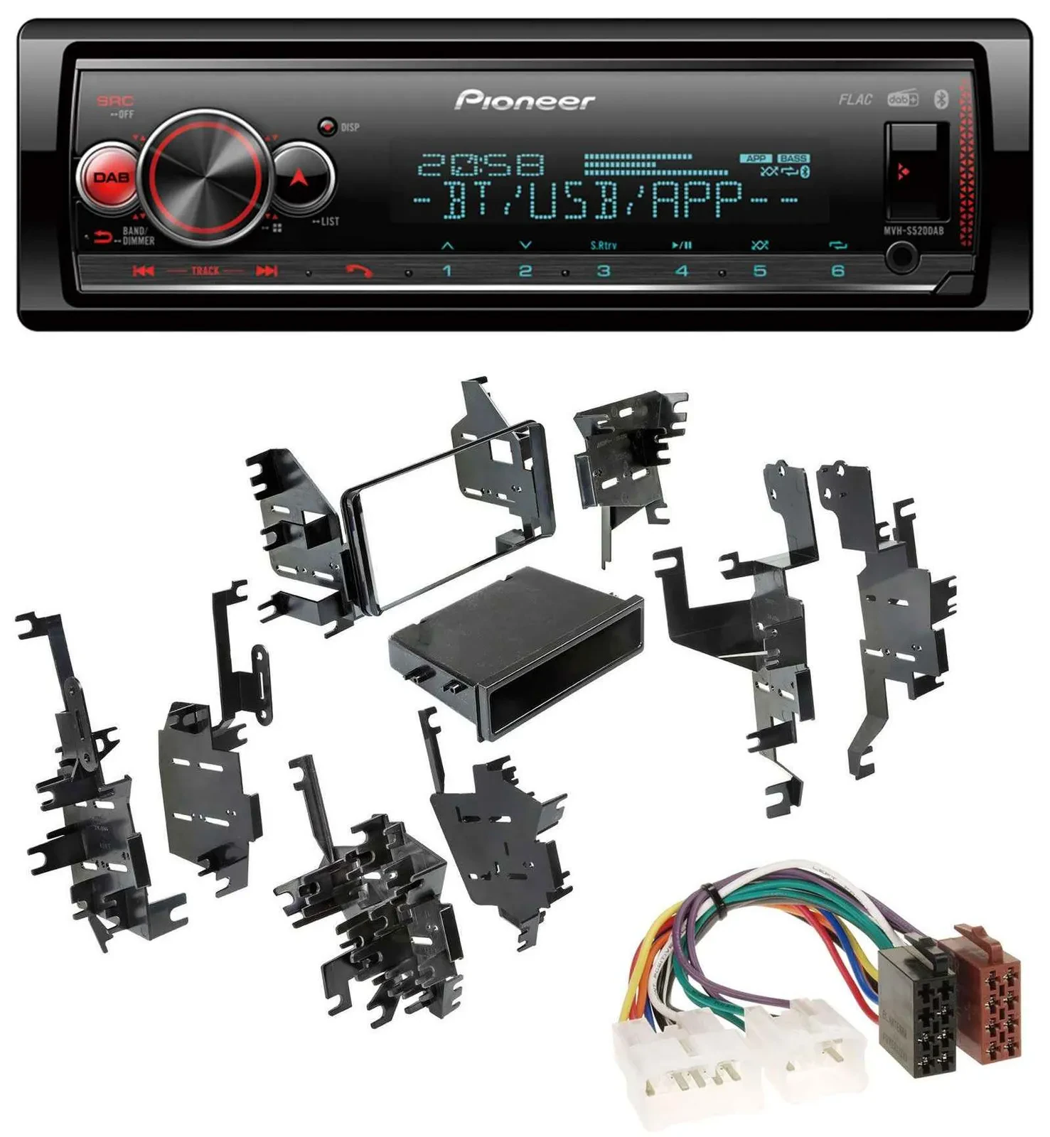 Pioneer Bluetooth USB MP3 DAB Autoradio für Toyota RAV-4 Celica MR2 Spyder bis 0
