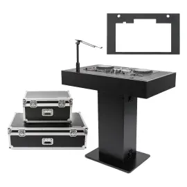 Magma MGA50000 Black DJ Podium with Pioneer DJ XDJ-RX3 Faceplate Pack