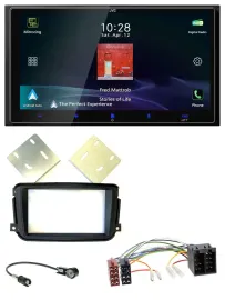 Автомагнитола для Smart ForTwo 2010–2015 JVC 2-DIN USB Bluetooth DAB MP3 ISO