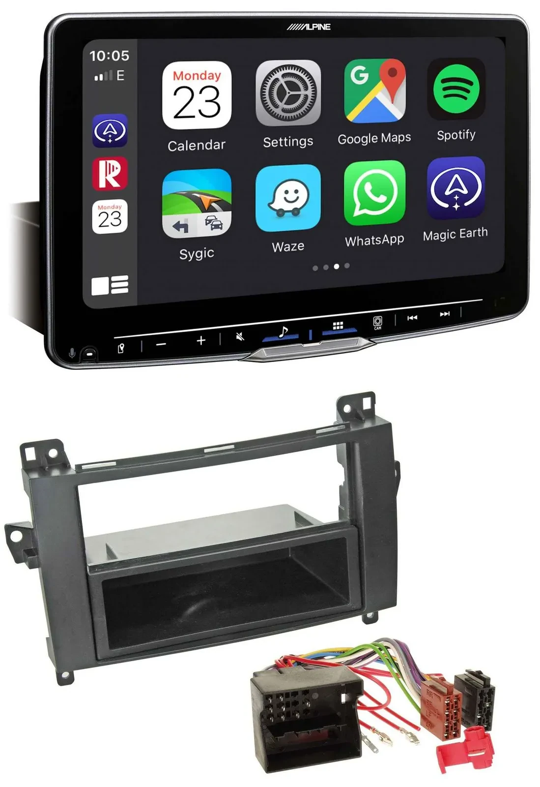 Alpine Bluetooth MP3 USB DAB Autoradio für Mercedes A-Klasse 04-12 W169 C169