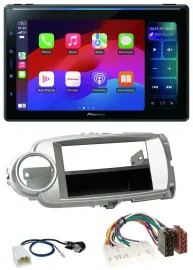 Pioneer Bluetooth DAB MP3 USB Autoradio für Toyota Yaris (11-14) - silber