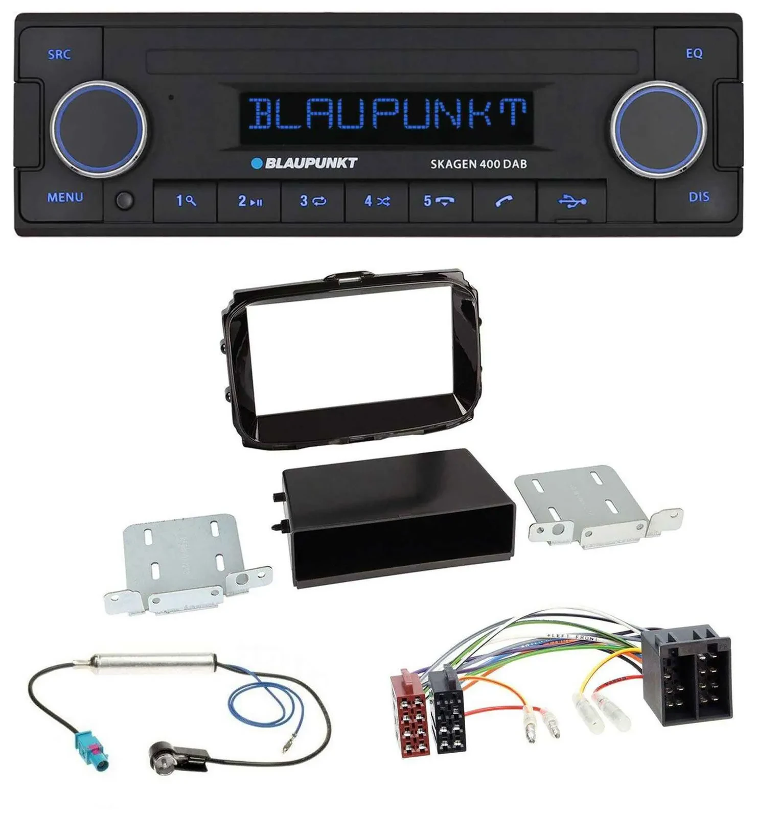 Blaupunkt DAB USB Bluetooth MP3 Autoradio für Alfa Giulietta ab 2013 ISO piano-s