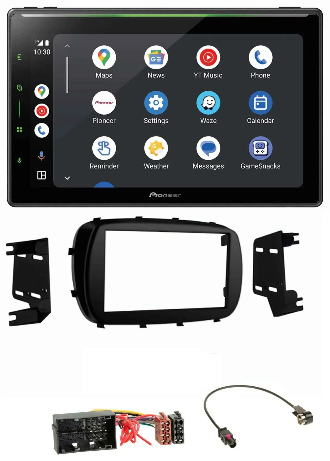 Pioneer 2DIN MP3 USB Bluetooth DAB Autoradio für Fiat 500X (ab 2015)