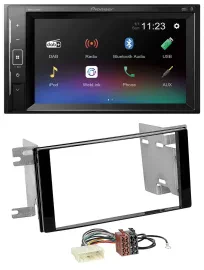 Автомагнитола для Subaru Impreza/Forester (2007–2012) Pioneer 2 DIN, DAB, MP3, Bluetooth, USB