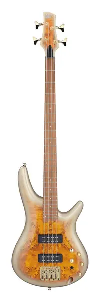 Бас-гитара Ibanez SR400EDX 4-String Poplar Burl Bass, Jatoba FB, Mars Gold Metallic Burst