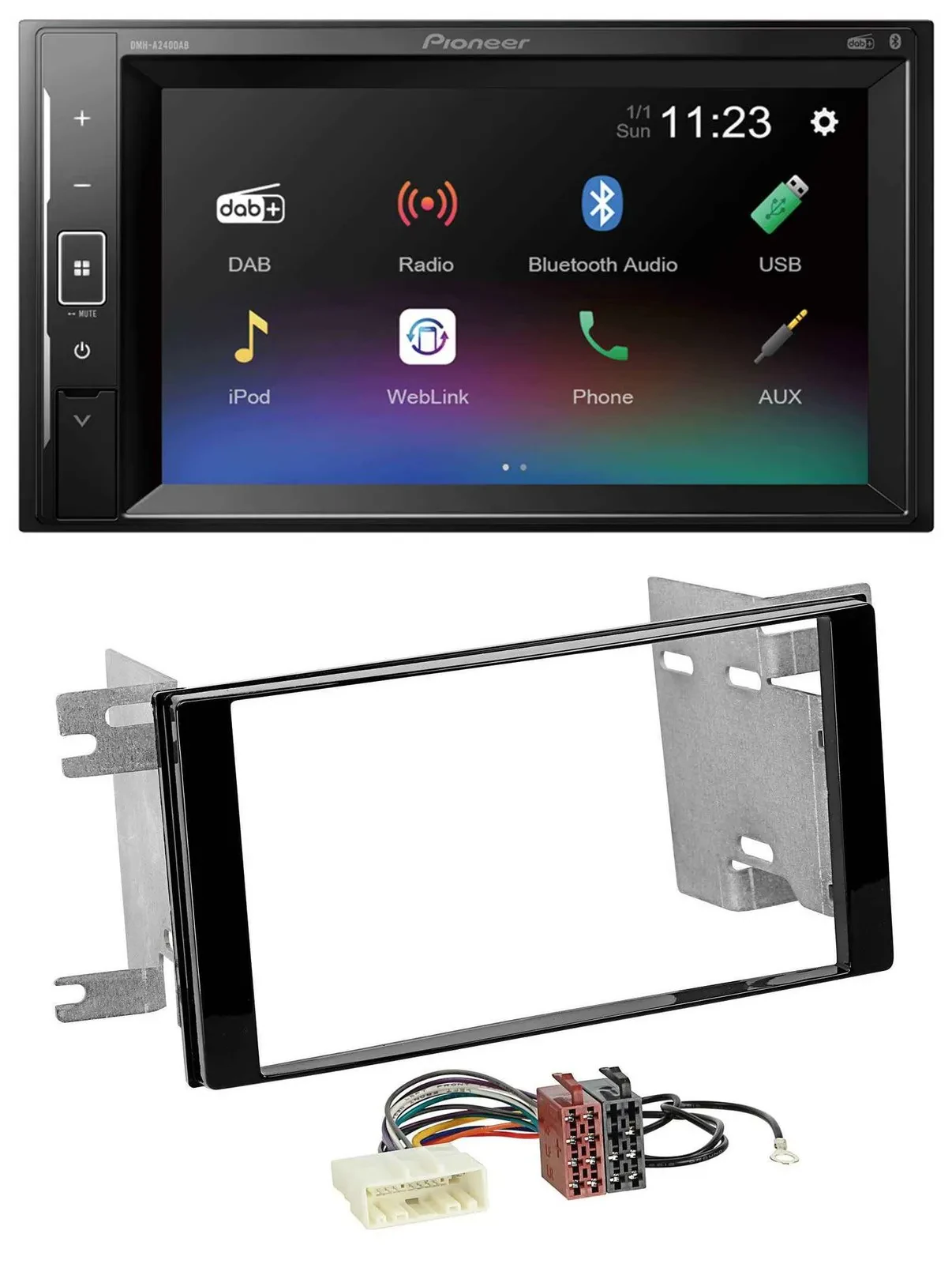 Автомагнитола для Subaru Impreza/Forester (2007–2012) Pioneer 2 DIN, DAB, MP3, Bluetooth, USB