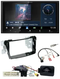 Kenwood Bluetooth 2DIN USB DAB Lenkrad Autoradio für Hyundai i40 ab 16 VF Klavie
