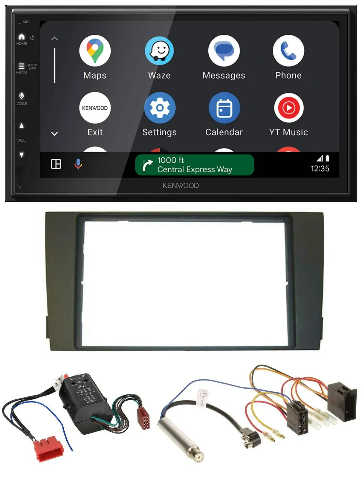 Kenwood DAB Bluetooth USB MP3 2DIN Autoradio für Audi A6 01-05 C5 Bose Aktivsyst