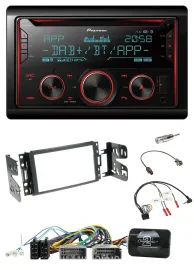 Pioneer 2DIN DAB Lenkrad Bluetooth USB CD Autoradio für Jeep Grand Cherokee 2011