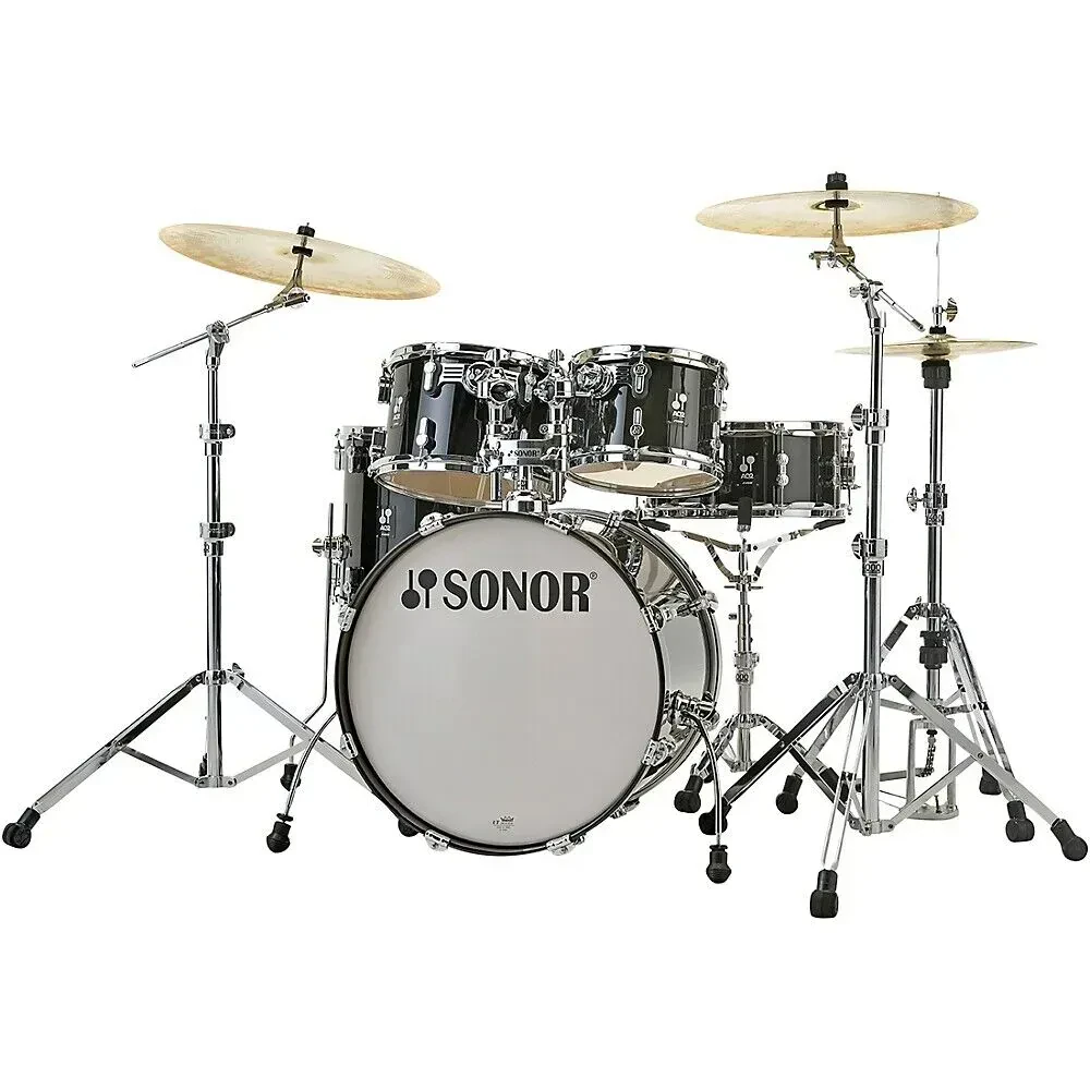 Ударная установка акустическая SONOR AQ2 Stage (набор, 5 шт.), клён, 22x17.5", 10x7", 12x8", 16x15", 14x6", прозрачный чёрный
