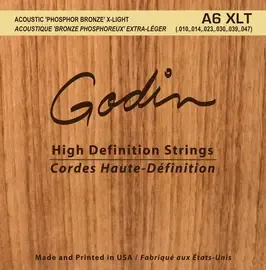 Струны для акустической гитары Godin A6 XLT 008988 Phosphor Bronze 10-47