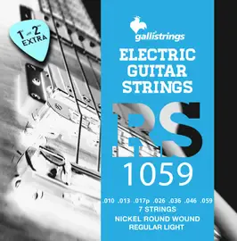 Струны для 7-струнной электрогитары Galli Strings RS1059 10-59