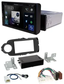 Pioneer DAB MP3 Bluetooth USB Autoradio für Toyota Yaris (11-14) - schwarz