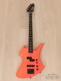 Бас-гитара B.C.Rich Mockingbird MB-857S Vintage PJ Bass Pink, Japan 1990