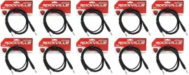 Коммутационный кабель Rockville RCTR106B Black 1.8 м (10 штук)