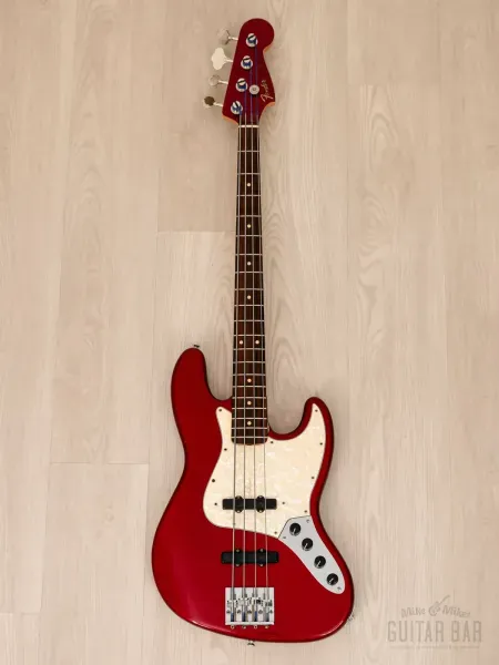 Бас-гитара Fender Custom Shop 1962 Jazz Bass JJ Candy Apple Red w/case USA 1998