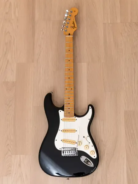 Электрогитара Fender Pro Feel Stratocaster STM-550G Medium Scale Black w/gigbag Japan 1990
