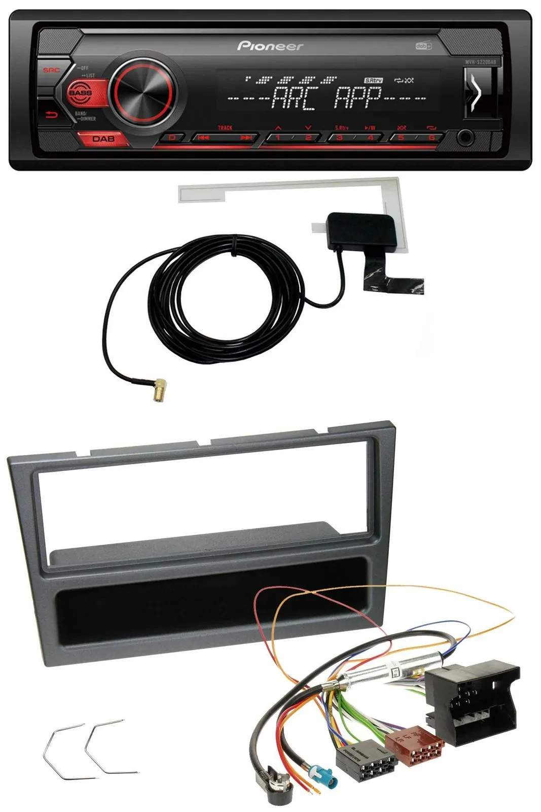 Pioneer 1DIN USB DAB MP3 AUX Autoradio für Opel Corsa C Meriva Vectra C Signum a