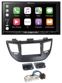 Pioneer 2DIN MP3 USB DAB DVD Bluetooth Autoradio für Hyundai Tucson ab 15 schwar