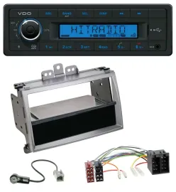 VDO AUX Bluetooth USB MP3 Autoradio für Hyundai i20 (08-11) Ablagefach