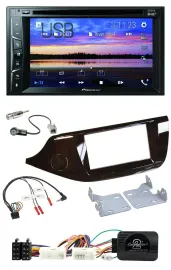 Pioneer Bluetooth 2DIN USB DVD DAB Lenkrad Autoradio für Kia Ceed ab 2012 glänze