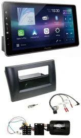 Автомагнитола для Fiat Stilo (2001–2007) Pioneer Bluetooth, USB, DAB, 1 DIN, черный, с монтажным карманом