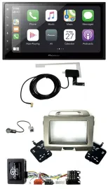 Автомагнитола Pioneer для Kia Sportage 3 (2010–2015) 2DIN, USB, Bluetooth, DAB, навигация, поддержка управления на руле