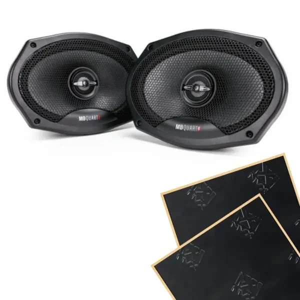 MB Quart PK1-169 6x9" 2-way Coaxial Speakers + Damping