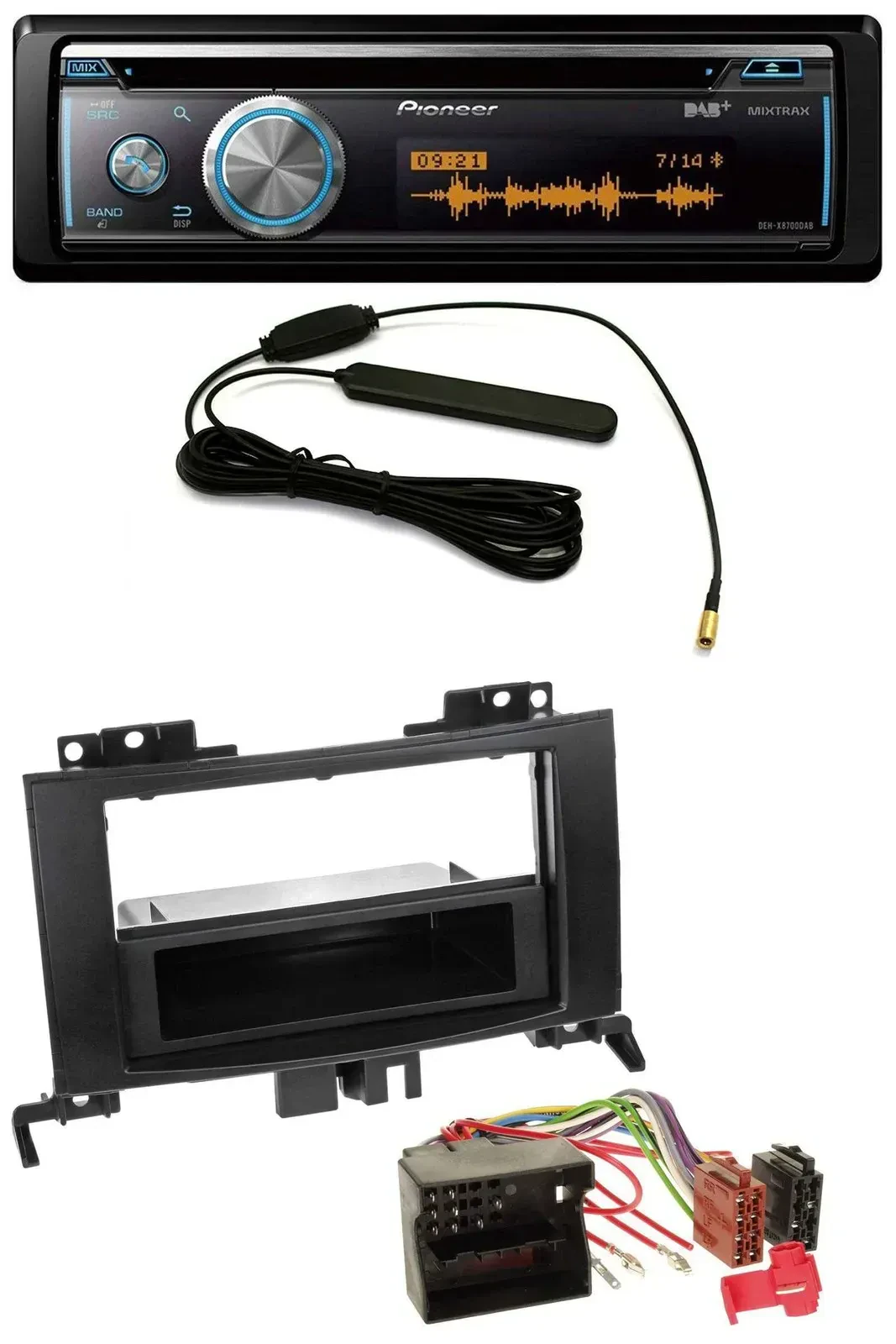 Автомагнитола для Mercedes Sprinter (с 2006) Pioneer CD/USB/Bluetooth/DAB, MP3, черная