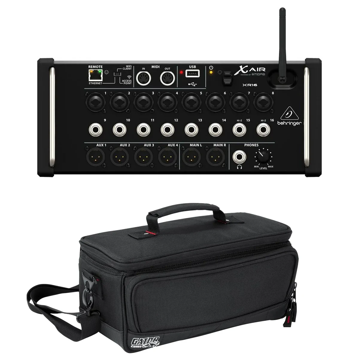 Behringer X Air XR16 Digital Mixer for iPad/Android Tablet with Wi-Fi and USB Re