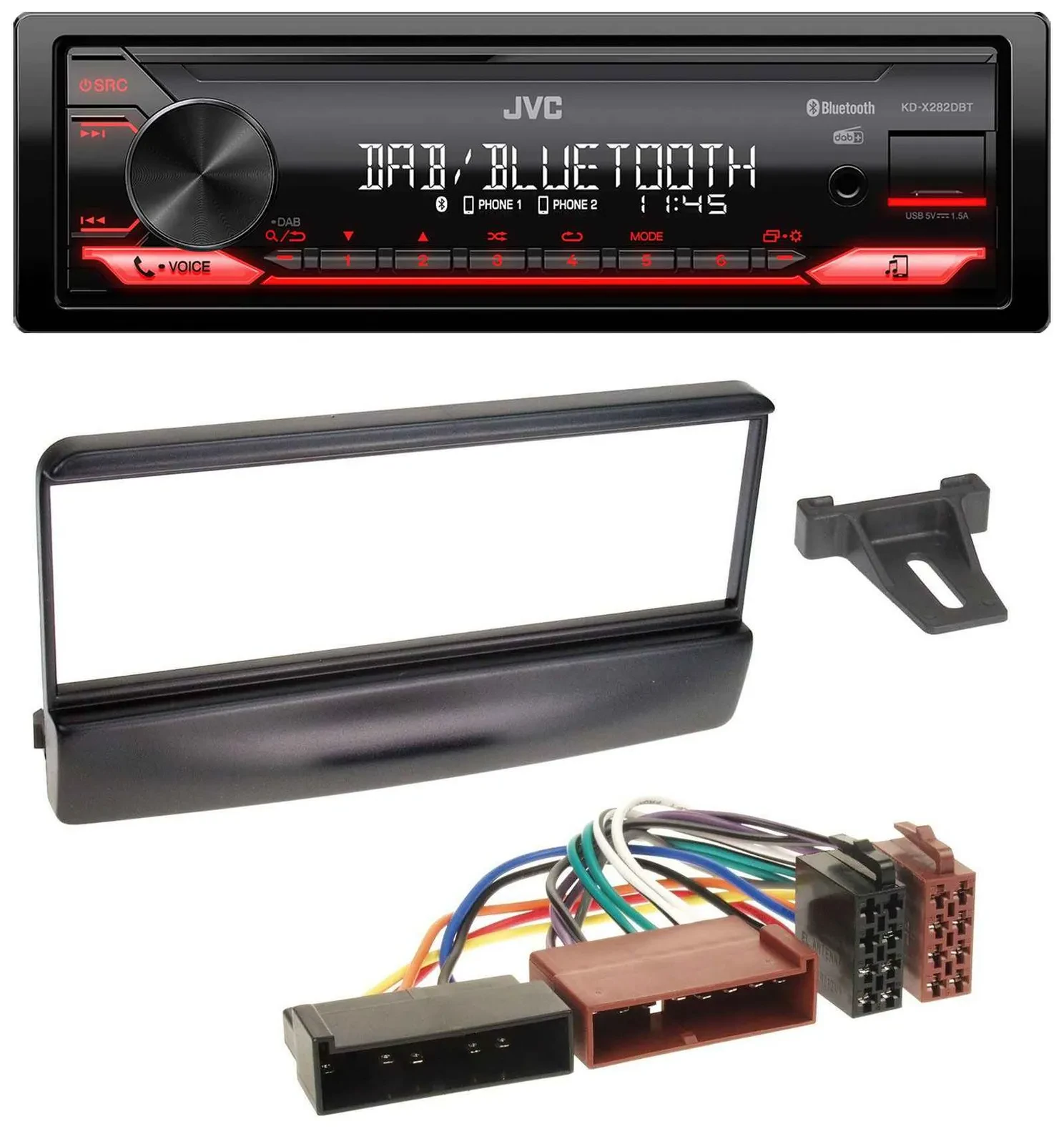 JVC Bluetooth USB DAB MP3 Autoradio für Ford Cougar Escort Fiesta Focus 95-04 sc
