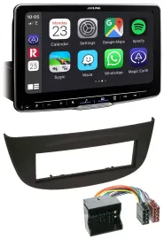 Alpine Bluetooth MP3 USB DAB Autoradio für Renault Twingo (07-14) schwarz