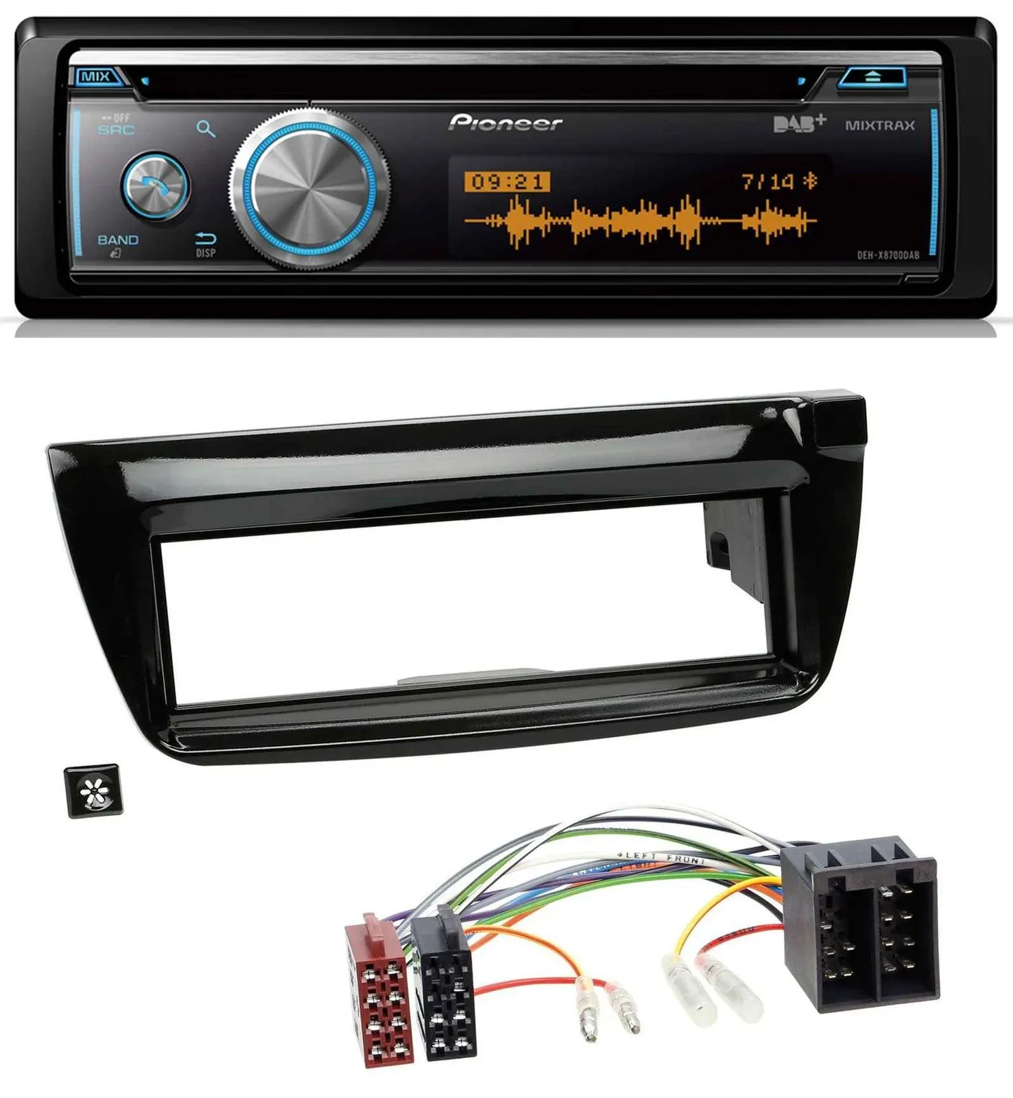 Автомагнитола для Opel Combo (с 2011), Fiat Doblo (2012–2015) Pioneer CD/MP3, USB, Bluetooth, DAB