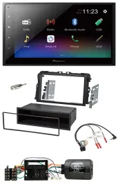 Pioneer USB Bluetooth DAB 2DIN Lenkrad Autoradio für Opel Vivaro 2011-2015