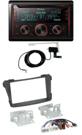 Pioneer 2DIN MP3 DAB USB CD Bluetooth Autoradio für Hyundai i40 ab 2011 VF schwa