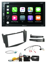 Pioneer DVD 2DIN Lenkrad DAB Bluetooth USB Autoradio für Mercedes C-Klasse 07-11