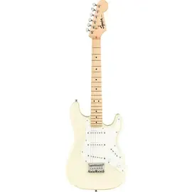 Электрогитара Fender Squier Mini Stratocaster Maple FB Limited Edition Olympic White