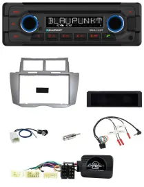Blaupunkt Lenkrad MP3 CD Bluetooth USB Autoradio für Toyota Yaris 2007-2011 silb