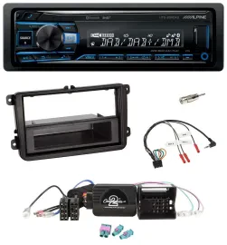 Alpine USB Bluetooth DAB Lenkrad Autoradio für VW Amarok Beetle EOS Caddy Golf V