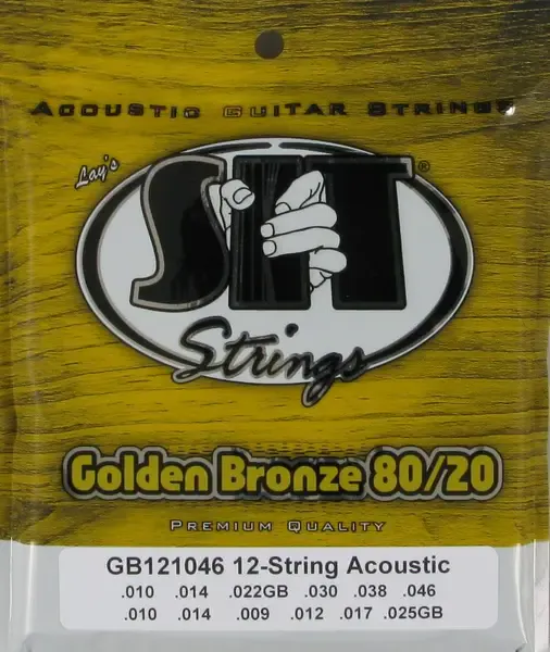 Струны для 12-струнной акустической гитары SIT Strings GB121046 10-46, бронза