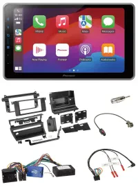 Pioneer Lenkrad USB DAB Bluetooth 2DIN Autoradio für BMW 3er E46 02-06 1 Schalte