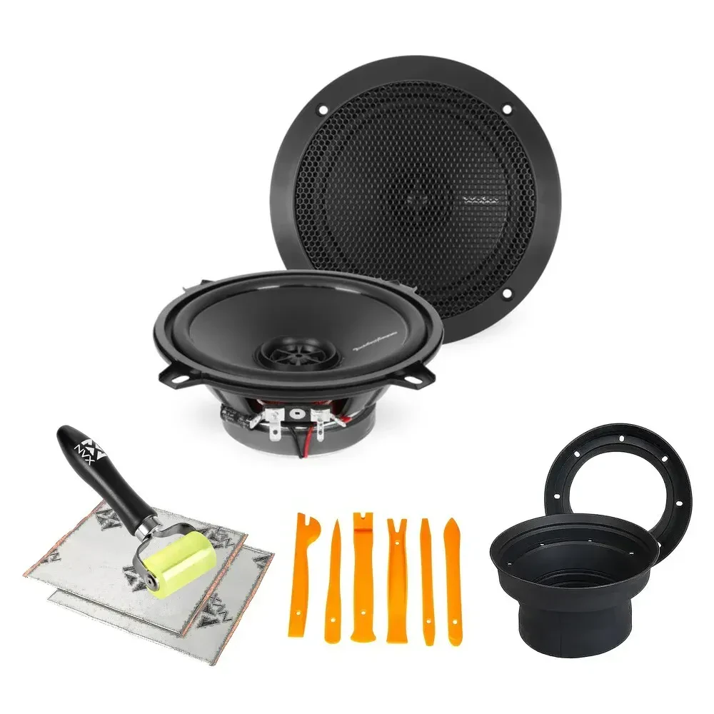 Rockford Fosgate R1525X2 80W 5.25" Coaxial Speakers w/ NVX Install Kit