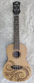 Luna Guitars Luna UKE TC SPR Tattoo Concert Size Spruce Top Mahogany Body Ukulele